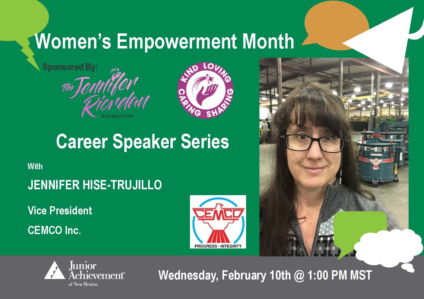 JA Virtual Career Speaker Series NM - Jennifer Hise-Trujillo
