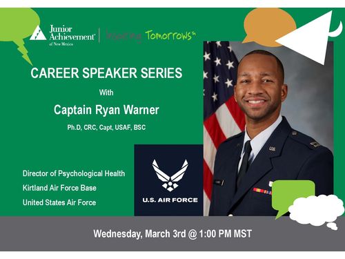 JA Virtual Career Speaker Series NM -Captain Ryan Warner