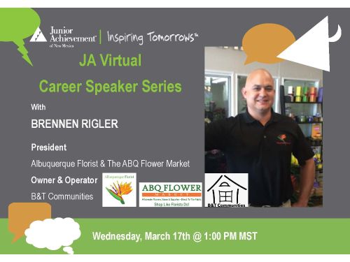 JA Virtual Career Speaker Series NM -Brennen Rigler