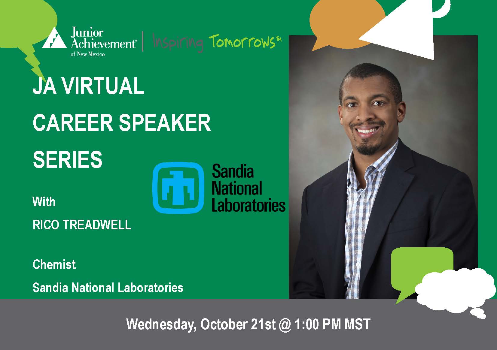 JA Virtual Career Speaker Series NM -Rico Treadwell