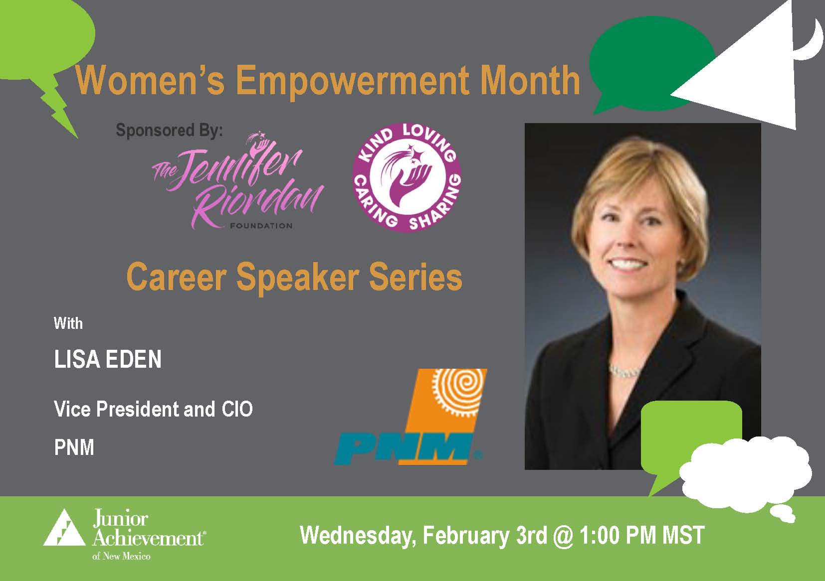 JA Virtual Career Speaker Series NM - Lisa Eden
