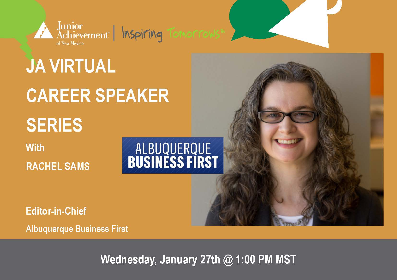 JA Virtual Career Speaker Series NM - Rachel Sams
