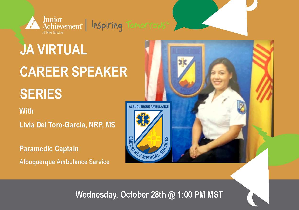 JA Virtual Career Speaker Series NM -Livia Del Toro-Garcia