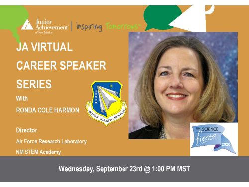 JA Virtual Career Speaker Series NM -Ronda Cole Harmon