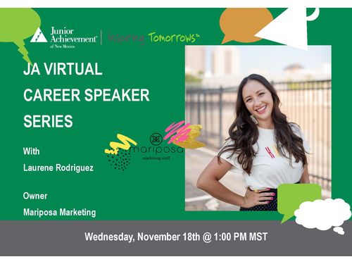JA Virtual Career Speaker Series NM - Laurene Rodriguez