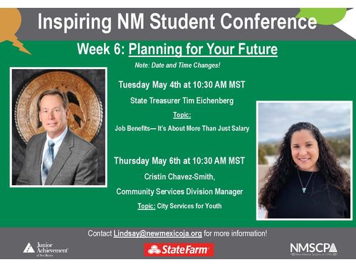 Inspire NM Student Conference 2021 Upcoming Speakers