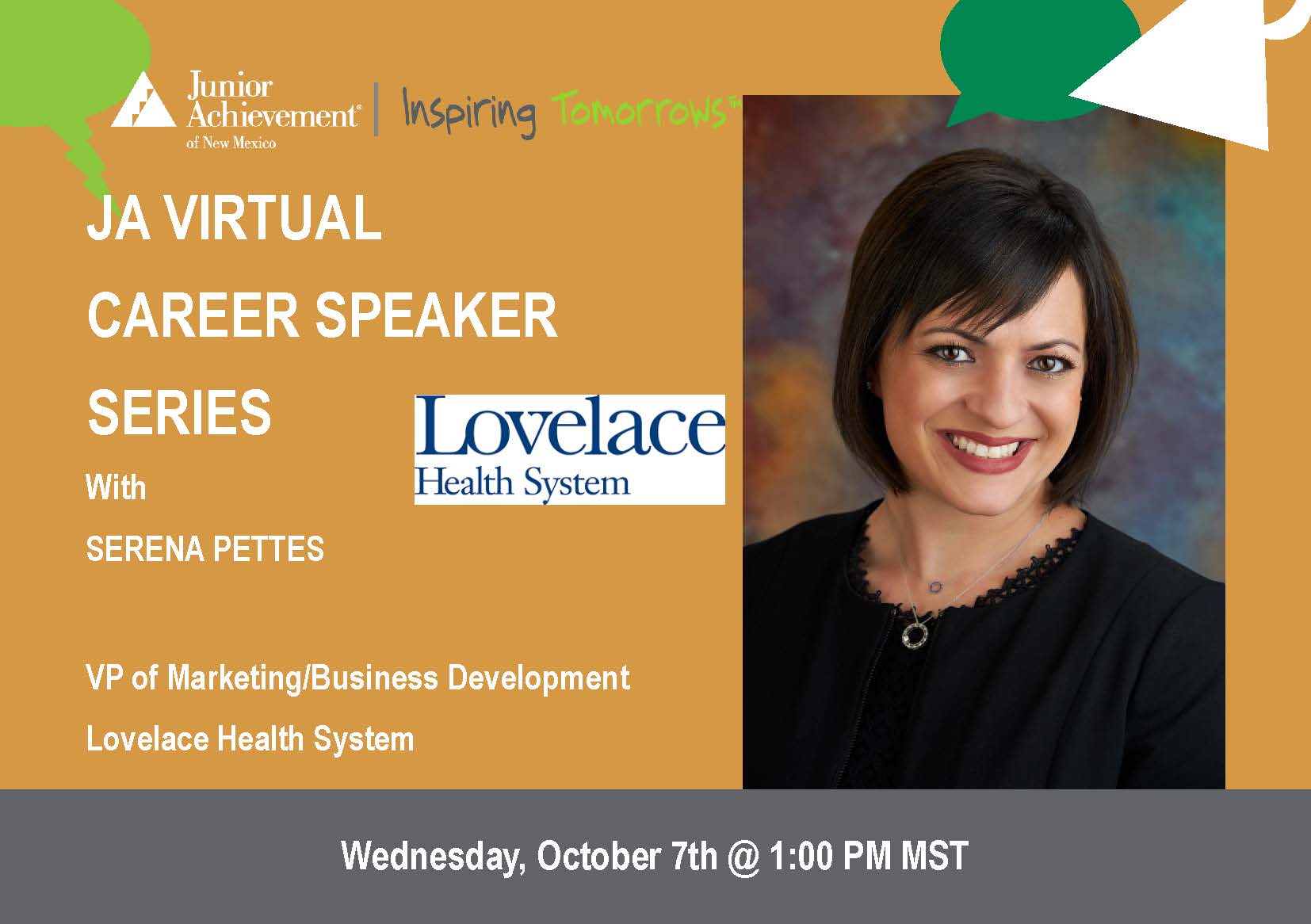 JA Virtual Career Speaker Series NM -Serena Pettes