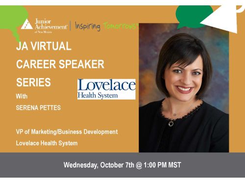 JA Virtual Career Speaker Series NM -Serena Pettes