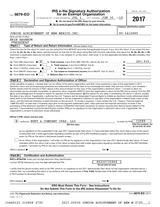 2017 Form 990 cover