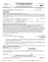 Form 990 for Tax Year 2017-2018 cover