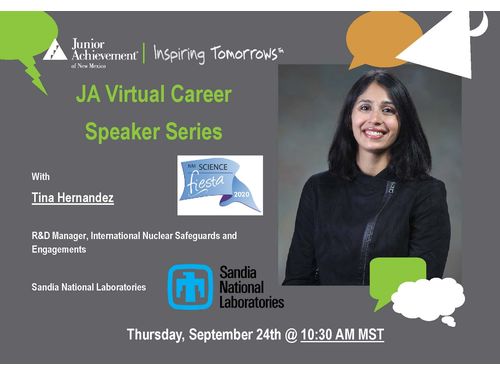 JA Virtual Career Speaker Series NM Special Session -Tina Hernandez