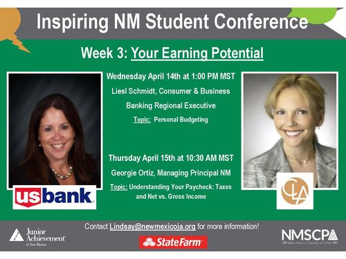 Inspire NM Student Conference 2021 Week 3: Liesl Schmidt & Georgie Ortiz