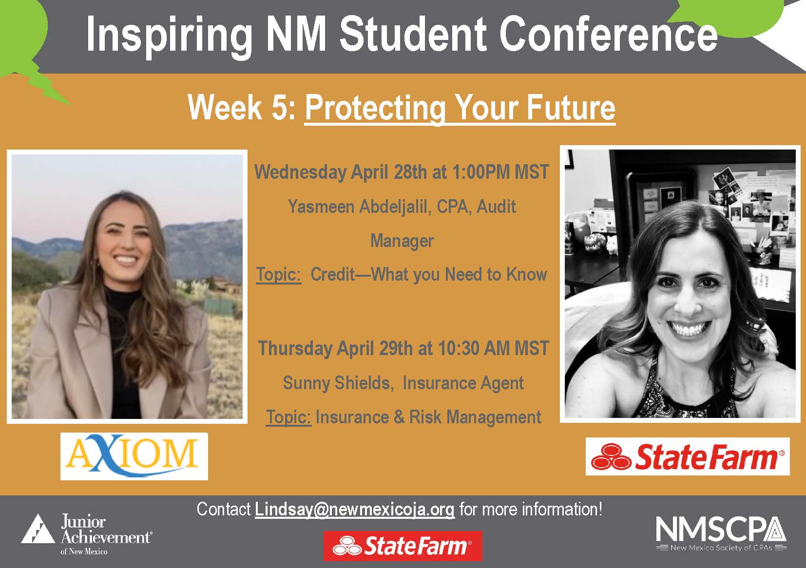 Inspire NM Student Conference 2021 Week 5: Yasmeen Abdejalil & Sunny Shields