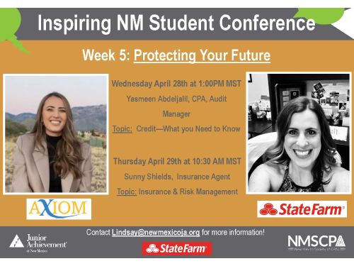 Inspire NM Student Conference 2021 Week 5: Yasmeen Abdejalil & Sunny Shields